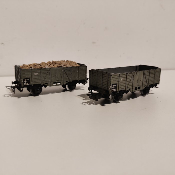 Märklin H0 - 311 - Τρένο μοντελισμού μεταφοράς εμπορευμάτων (2) - 2 φορτηγά βαγόνια