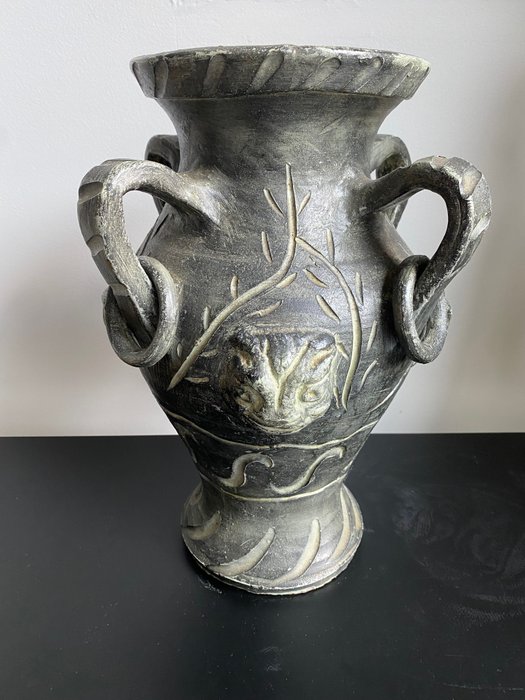 Art Deco Terrakotta Amphora - 35 cm