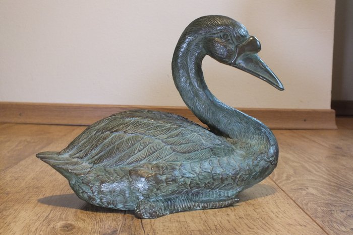Statuetta - Watervogel - 29 cm - 4 kg - Bronzo