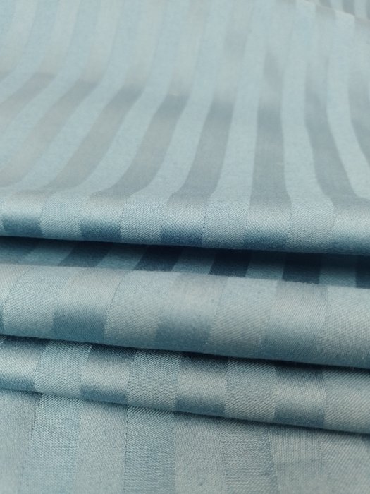 Somptueux satin 100% coton, coloris bleu océan - Textile - 600 cm - 140 cm