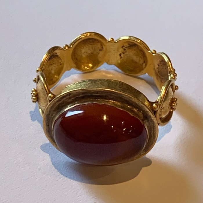 Αρχαία Ρωμαϊκή Κίτρινο χρυσό Δαχτυλίδι