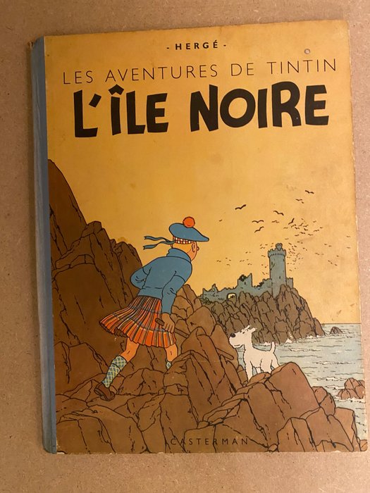 Tintin 1947 - L’île noire (B1) - C - 1 Album - Wznowione Wydanie - 1947