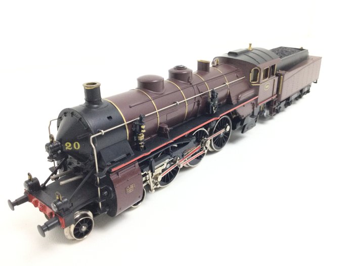 Märklin H0 - 3111 - Locomotiva a vapor com vagão de carvão (1) - Série 59 - NMBS