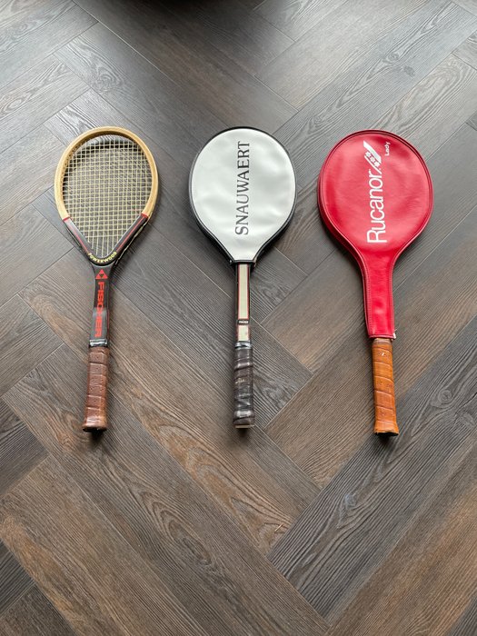 Fischer, Snauwaert, Rucanor - Seltene Vintage-Sammlung - Tennisschläger