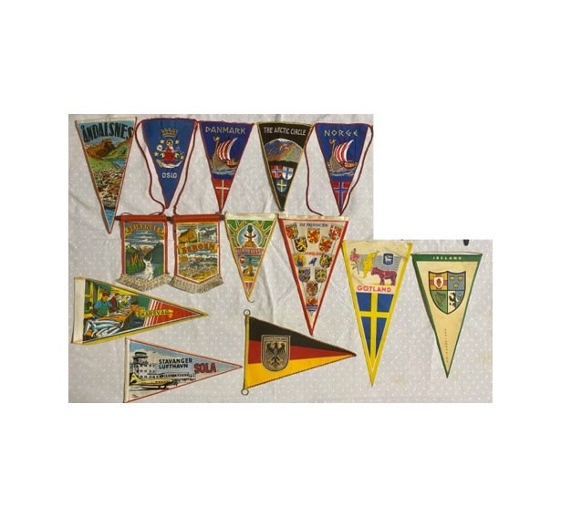 三角旗 (14) - Vintage Northern European land pennants - 各种各样的