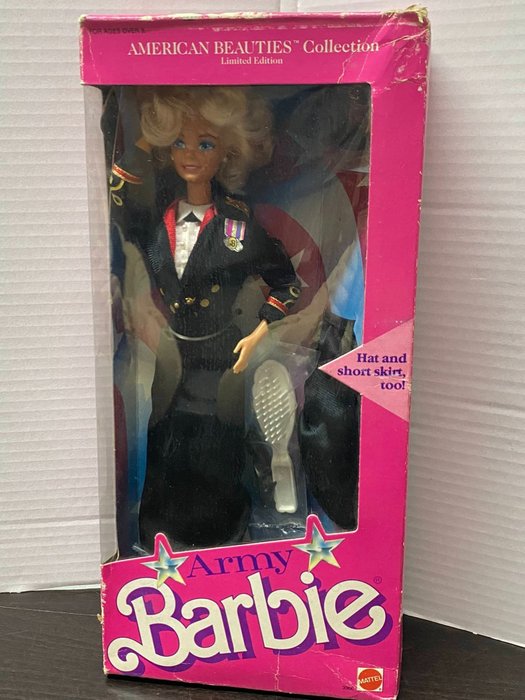Mattel  - Boneca Barbie Army - American Beauties Collection Limited Edition #3966 (1989) - NEW - 1990-2000