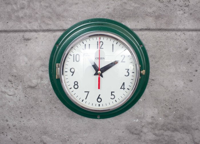 Relógio de parede - Citizen - Aço, Baquelite, Plástico, Vidro - 1980-1990