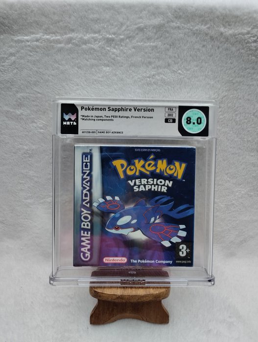 Nintendo - Game boy Advance - Pokémon Sapphire Version - WATA 8.0 - CIB - 电子游戏 - 带原装盒