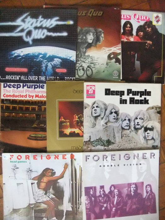 Deep Purple, Status Quo, Foreigner - 多個標題 - LP - 180克, Various pressings (see description) - 1972