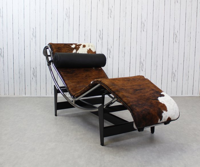 Cassina - Le Corbusier, otte Perriand - 躺椅 (1) - LC4 - 皮革, 钢