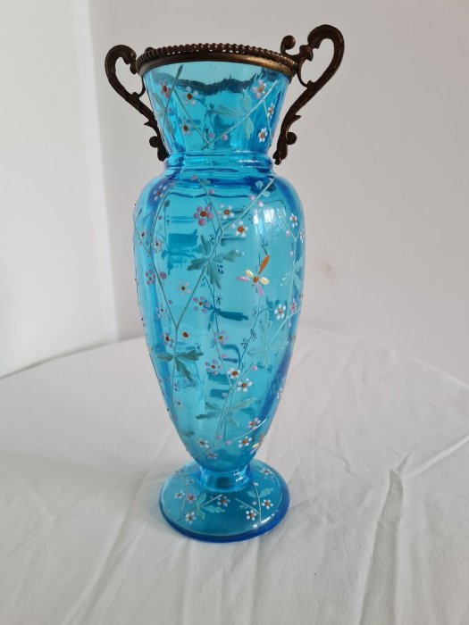 Vase -  Amphora  - Bronze, Glas