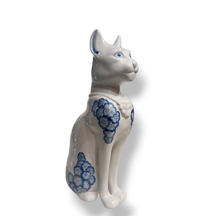 Capodimonte - Figurita - Gatto, 42cm - Porcelana
