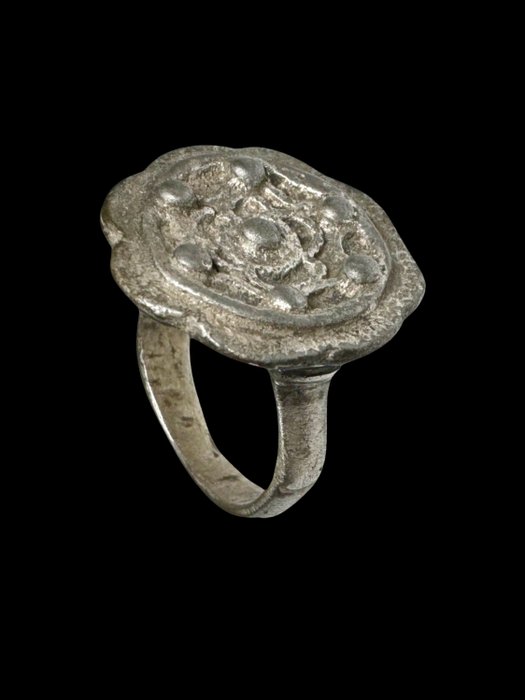 Middeleeuws Zilver Ring