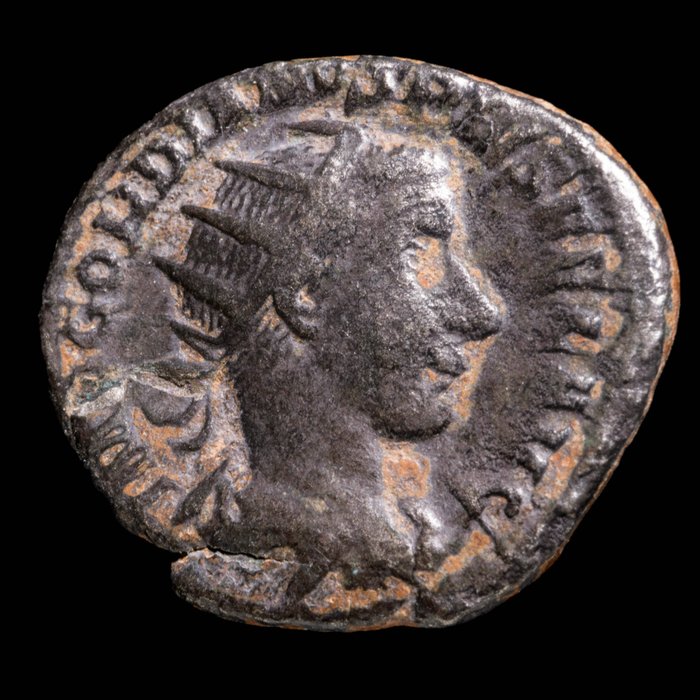 Imperio romano. Gordiano III (238-244 e. c.). Antoninianus Rome - Emperor with globe