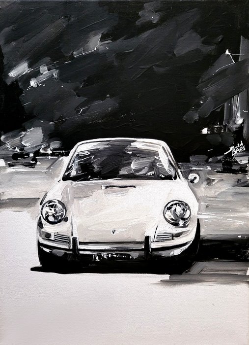 Artwork - Porsche - Porsche 911 - Original painting Art -  Baes Gerald - 2016
