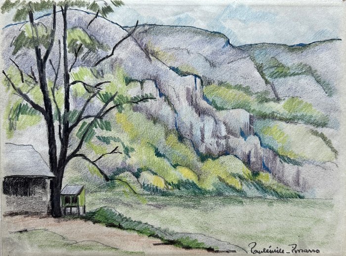 Paul Emile Pissarro (1884-1972) - Cabanon dans la forêt