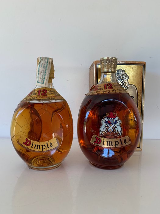 Dimple 12 years old  - b. Δεκαετία του 1970, Δεκαετία του 1980 - 1.0 Litre, 75cl - 2 bottles
