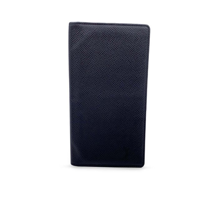 Louis Vuitton - Vintage Black Taiga Porte Chequier Checkbook Wallet - Carteira feminina