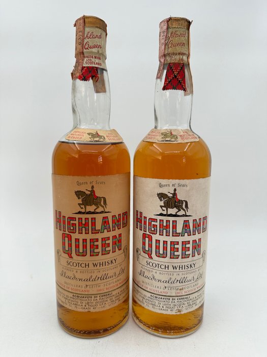 Highland Queen - Macdonald & Muir  - b. sfârșitul anilor 1960 începutul anilor 1970 - 75 cl - 2 bottles