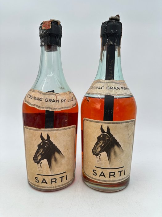 Sarti - 'Cognac' Gran Premio (sigillo fascio)  - b. Années 1930, Années 1940 - 670cc - 2 bouteilles