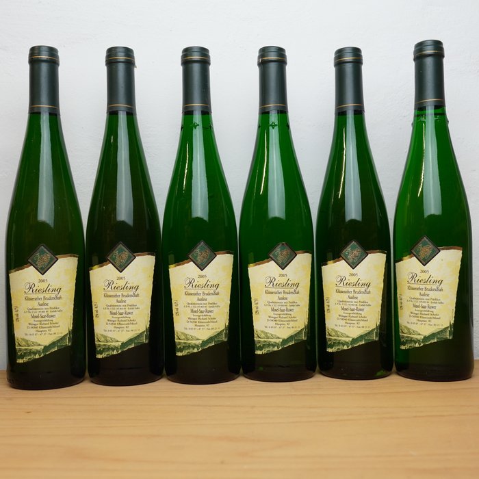 2005 Richard Scholer, Riesling Auslese, Klüsserather Bruderschaft - 摩泽尔 - 6 Bottles (0.75L)