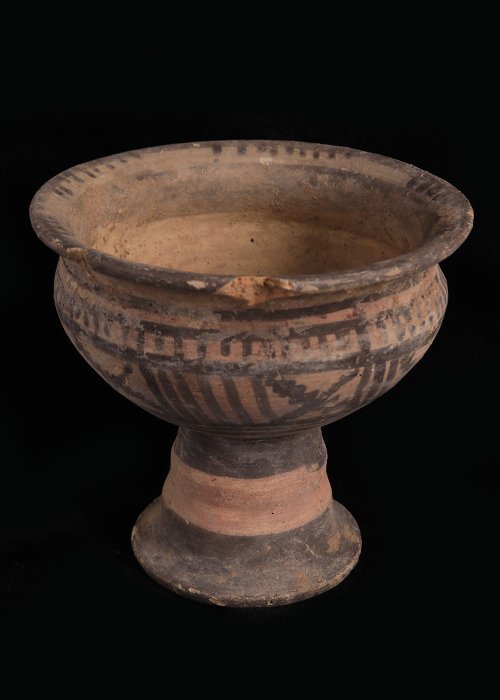 哈拉帕文明 Terracotta 幾何裝飾聖杯