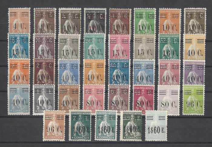 Portogallo 1928 - Serie completa di Cerere - Mundifil nº 451/487