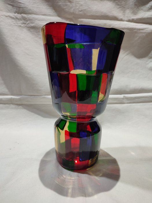 Venini Fulvio Bianconi - Vase -  Fulvio Bianconi Scozzesi-serien fra 1950-tallet  - Glass