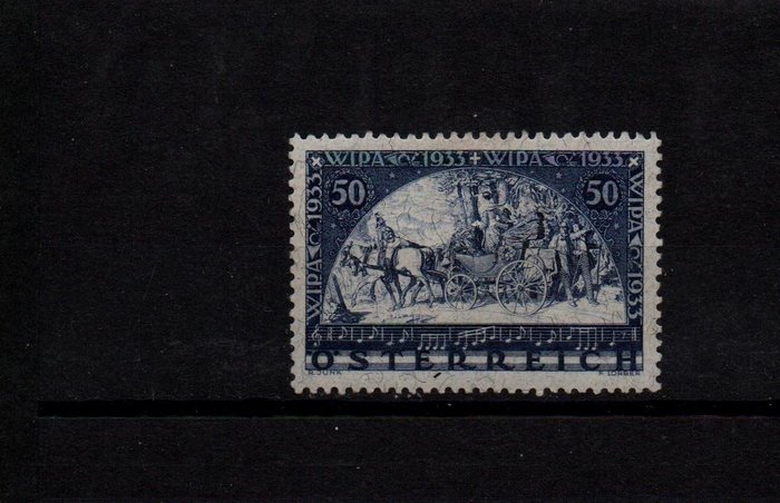 Austria 1933/1933 - Wipa stamp on fiber paper with certificate Söcknick fine mint never hinged - Katalognummer 556