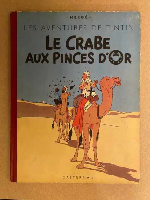 Tintin T9 - Le crabe aux pinces d’or (B3) - C - 1 Album - Utánnyomás - 1949