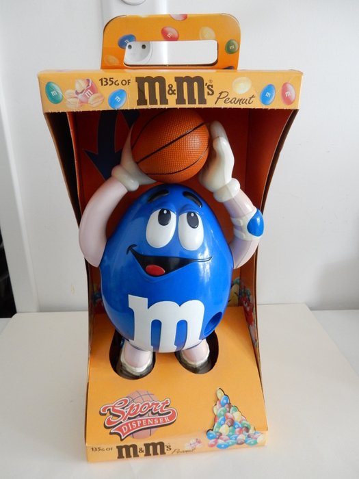 Temasamling - Mars INC. Meget sjælden M&M's Basketball Dispenser 2000 Collector's Edition lavet i Filippinerne