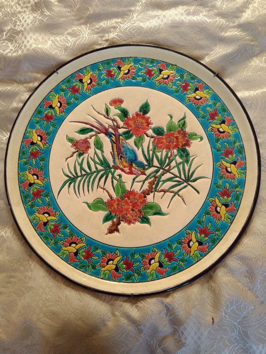 Longwy Paul Mignon - 盘子 - (D. 36,5 cm) - 陶瓷
