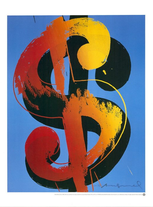 Andy Warhol (after) - 1 $ - Te Neues licensed offset print