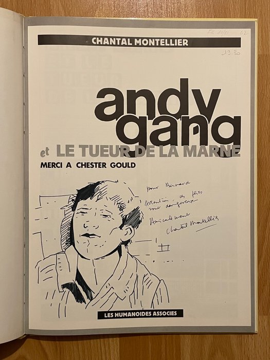 Andy Gang T2 - Andy Gang et le Tueur de la Marne + dédicace - C - 1 Album - 第一版 - 1980
