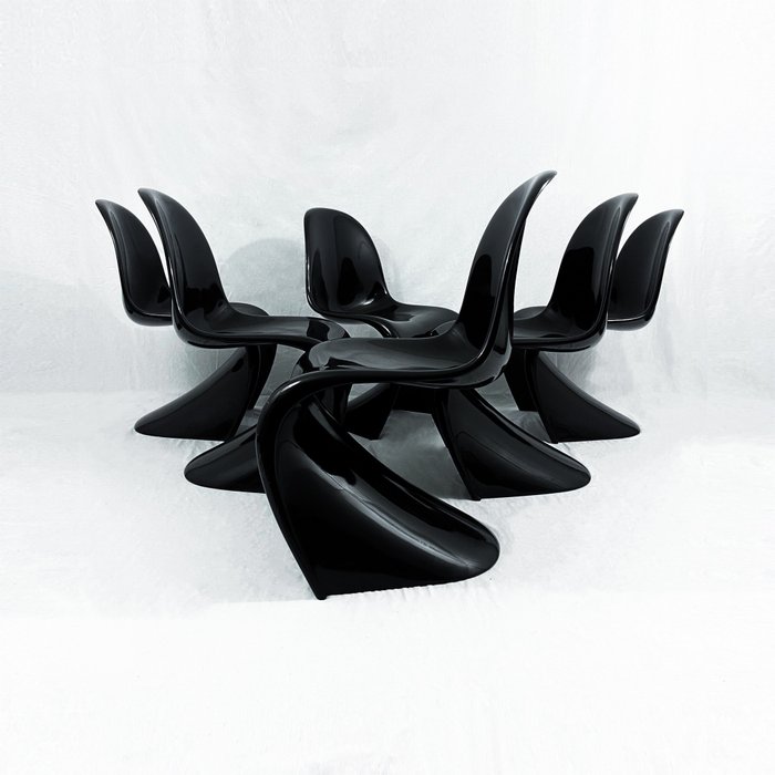 Herman Miller - Verner Panton - Chair (6) - Panton S Chair - Bakelite