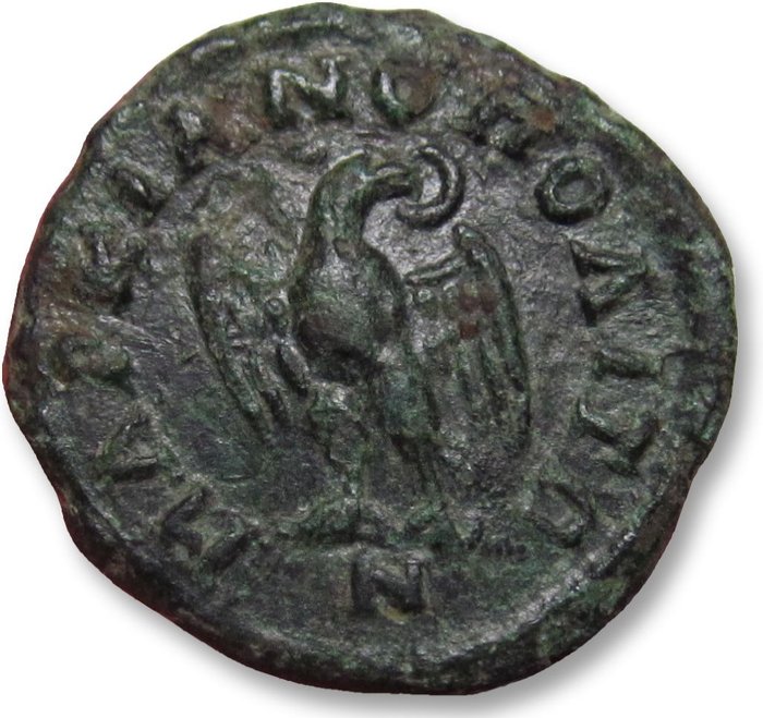 Romarriket (provinsiella). Elagabalus (AD 218-222). AE 18 (assarion) Moesia, Marcianopolis - Eagle reverse