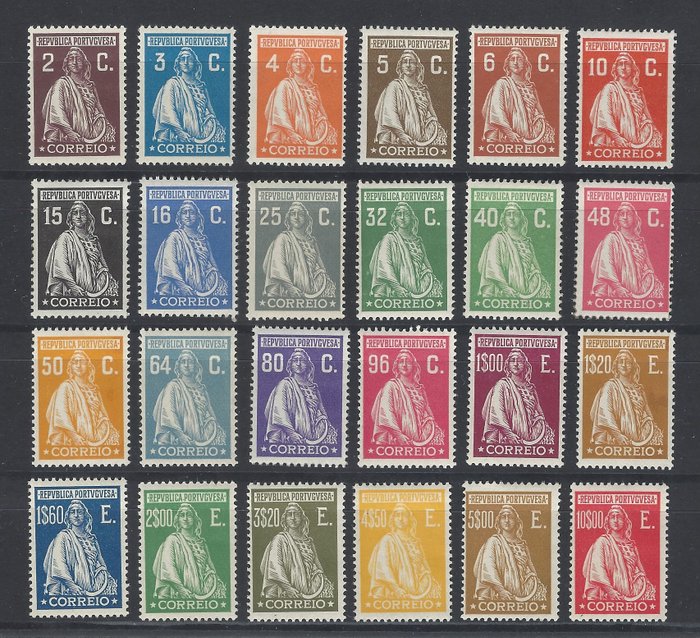 Portugal 1926 - Série complète Ceres-Londres - Mundifil 396/419