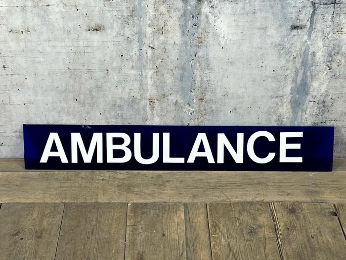 Ambulance - Schild (1) - Krankenwagen - Plexiglas