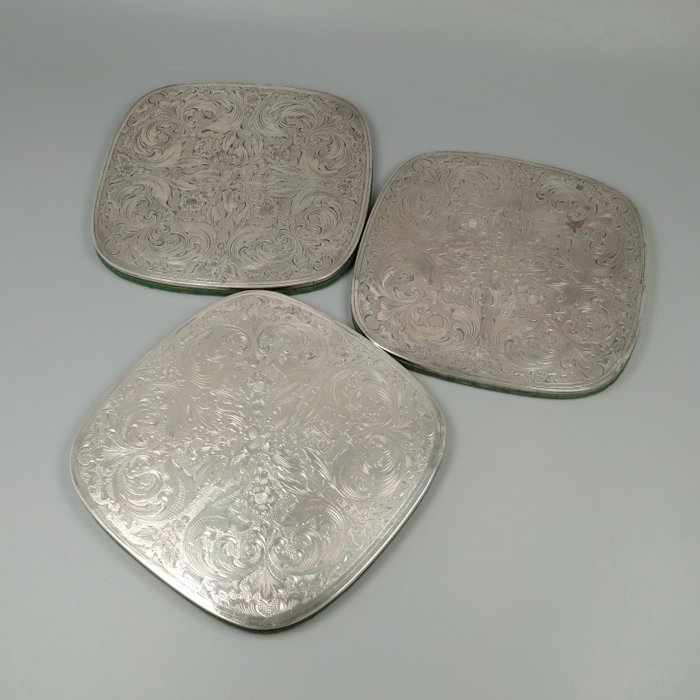 Pannen - Bordskåner (3) - Forgyldt sølv