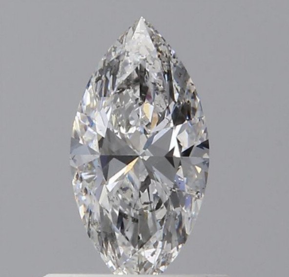 1 pcs Diamond - 0.50 ct - Marquise - E - SI2, *No Reserve Price*