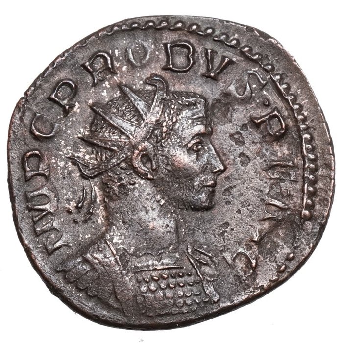 Empire romain. Probus (276-282 apr. J.-C.). Antoninianus PAX hält Zweig
