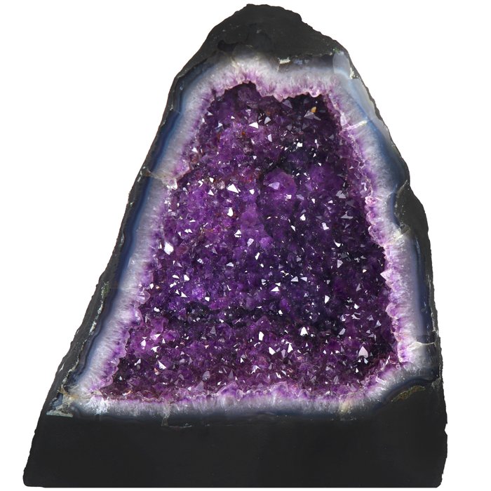 AA 品質 - 'Vivid' 紫水晶 - 35x27x27 cm - 晶洞- 18 kg