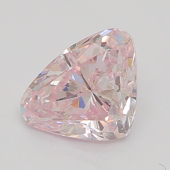 1 pcs Diamant - 0.58 ct - Cœur - light pink - I1