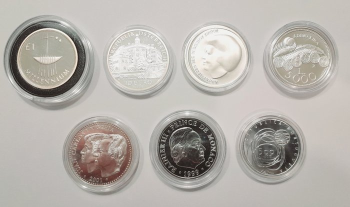 Świat. Various Denominations 2000/2001 (7 coins)