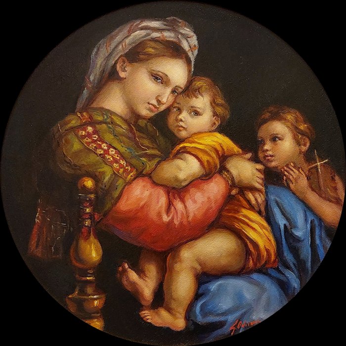 G. Odierna (1957), da Raffaello - La Madonna della seggiola