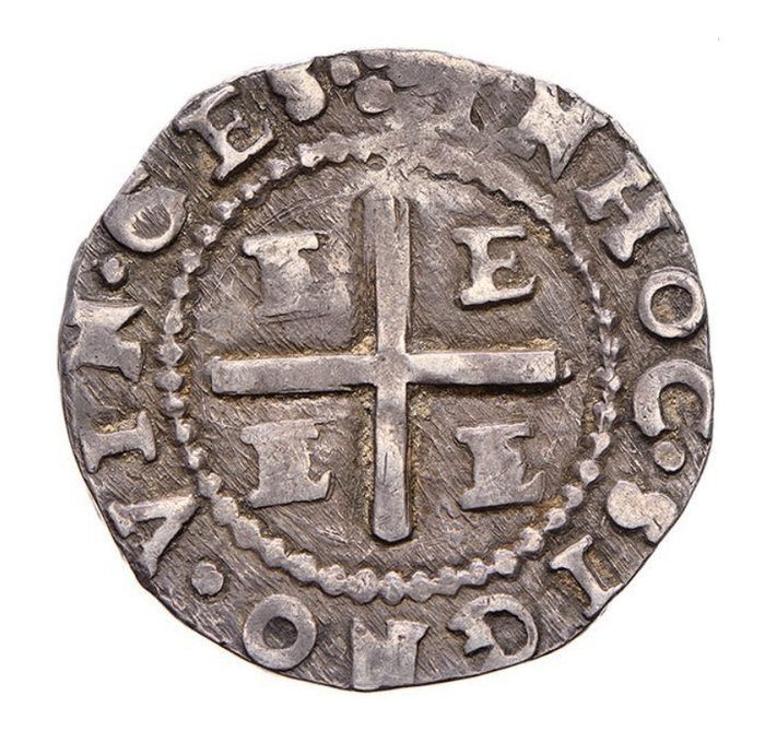 Portugali. D. João I (1640-1656). 4 Vinténs (LXXX Réis) - Évora - EEEE  - 1º Tipo - REX PORTVGALIE ALGARBI - Rara