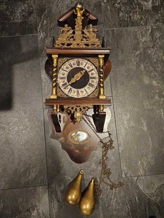 Horloge murale - Horloge de Zaandam/Zaanse - Bois, bouleau - 1950-1960