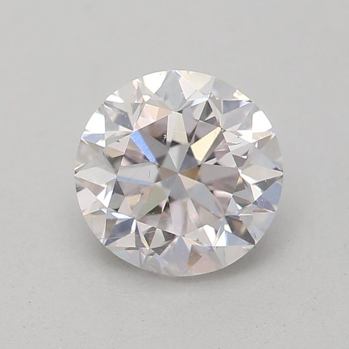 1 pcs Diamant - 0.70 ct - Rund - Faint rosa - SI1