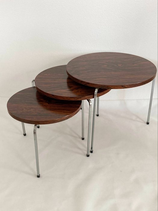 Vaza Roden - Nesting tables (3) - 木, 金屬