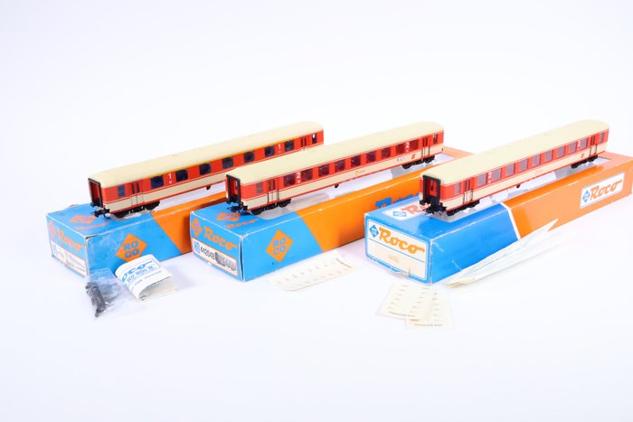 Roco H0 - 44203B/44204B/44486 - 模型客運火車 (3) - 三節客車 - ÖBB